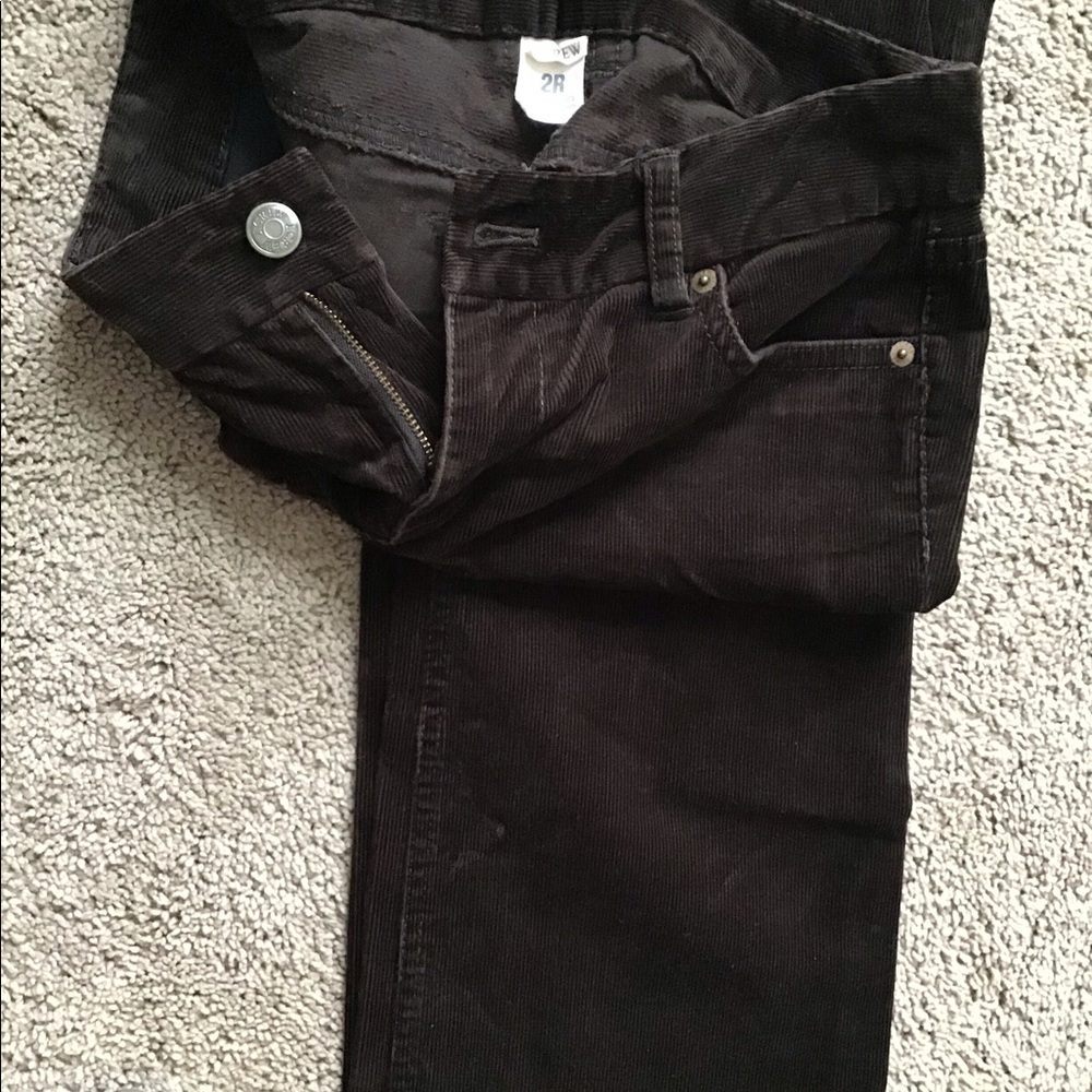 J crew size 2 regular dark chocolate straight leg pants